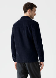 Men's Corduroy Twin Pocket Jacket in Navy