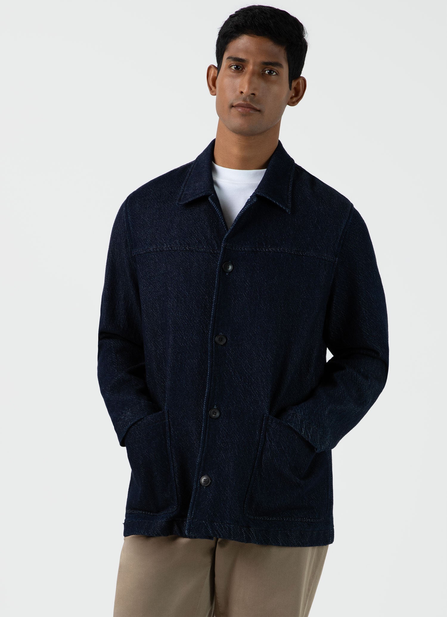 デニム チョア ジャケット（Selvedge Denim）| Sunspel