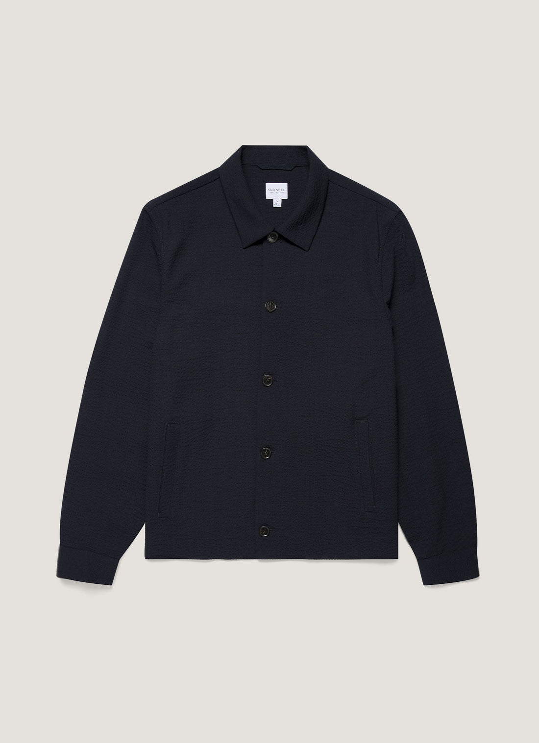 Men's Seersucker Jacket in Navy