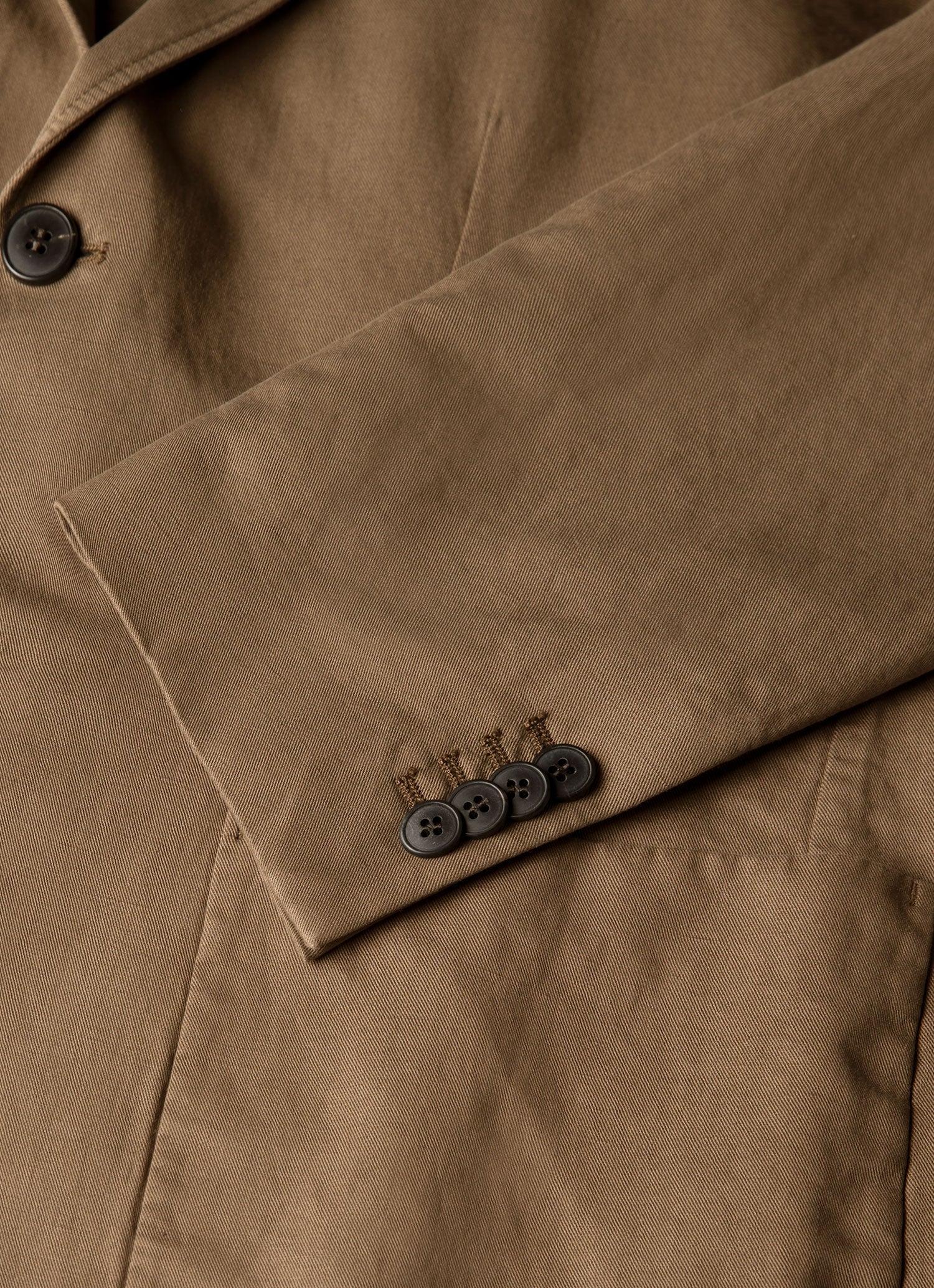 Men's Cotton Linen Two-Piece Suit in Dark Cedar