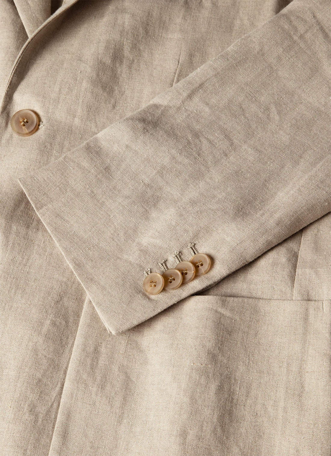 Men's Linen Two-Piece Suit in Sand