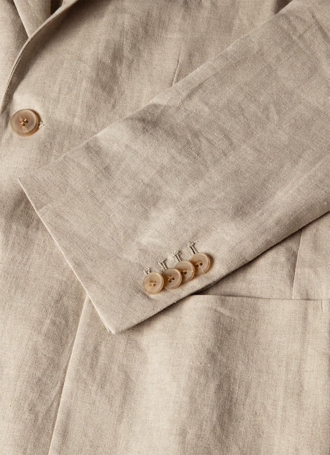 Men's Linen Two-Piece Suit in Sand