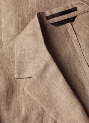 Men's Linen Two-Piece Suit in Dune Melange