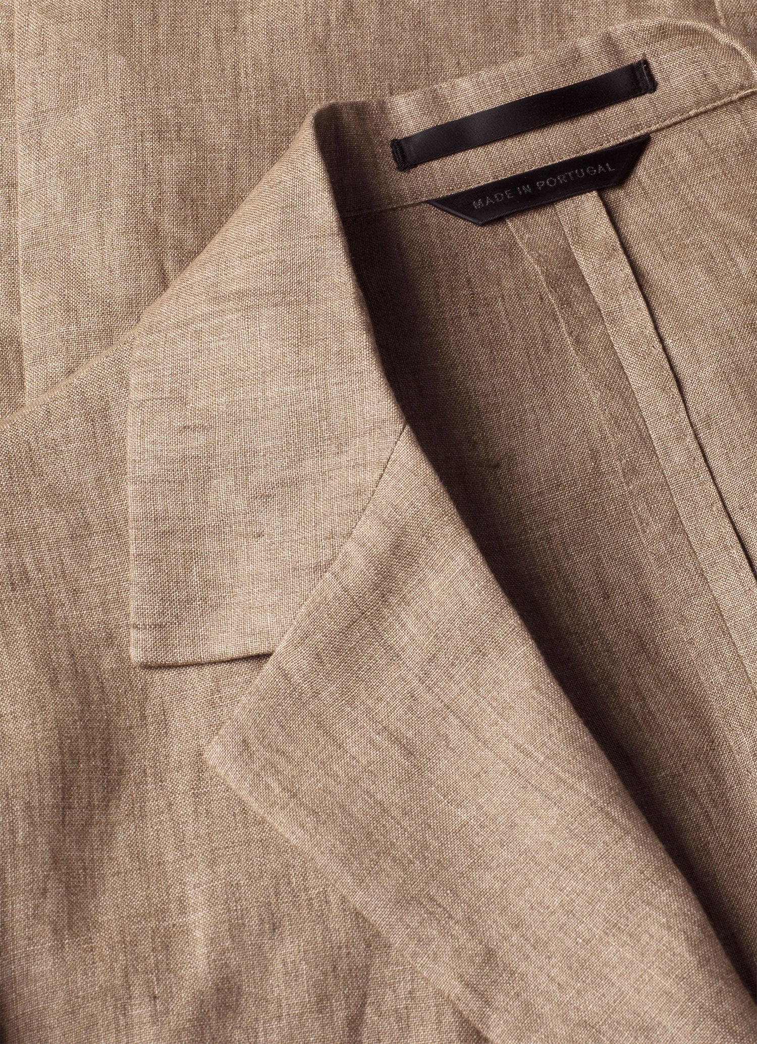 Men's Linen Two-Piece Suit in Dune Melange