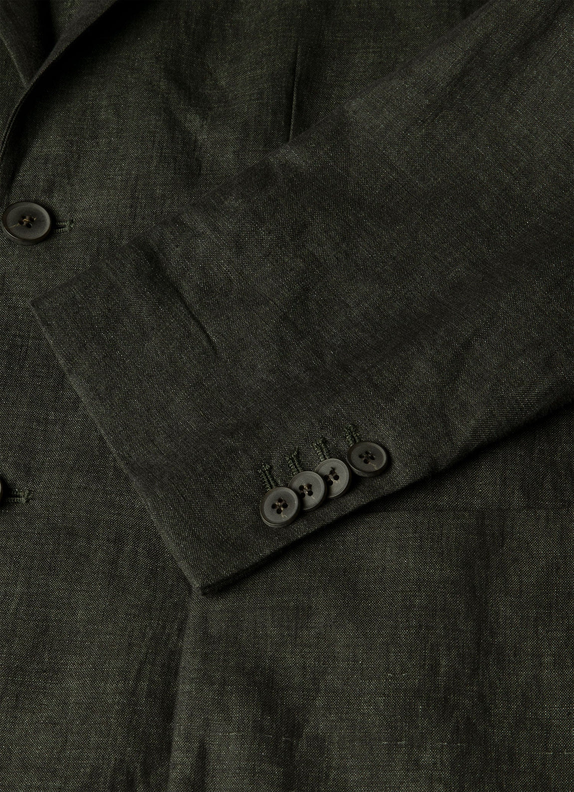 Men's Linen Blazer in Forest