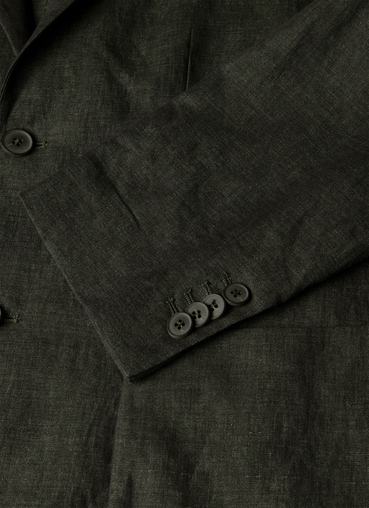 Men's Linen Blazer in Forest