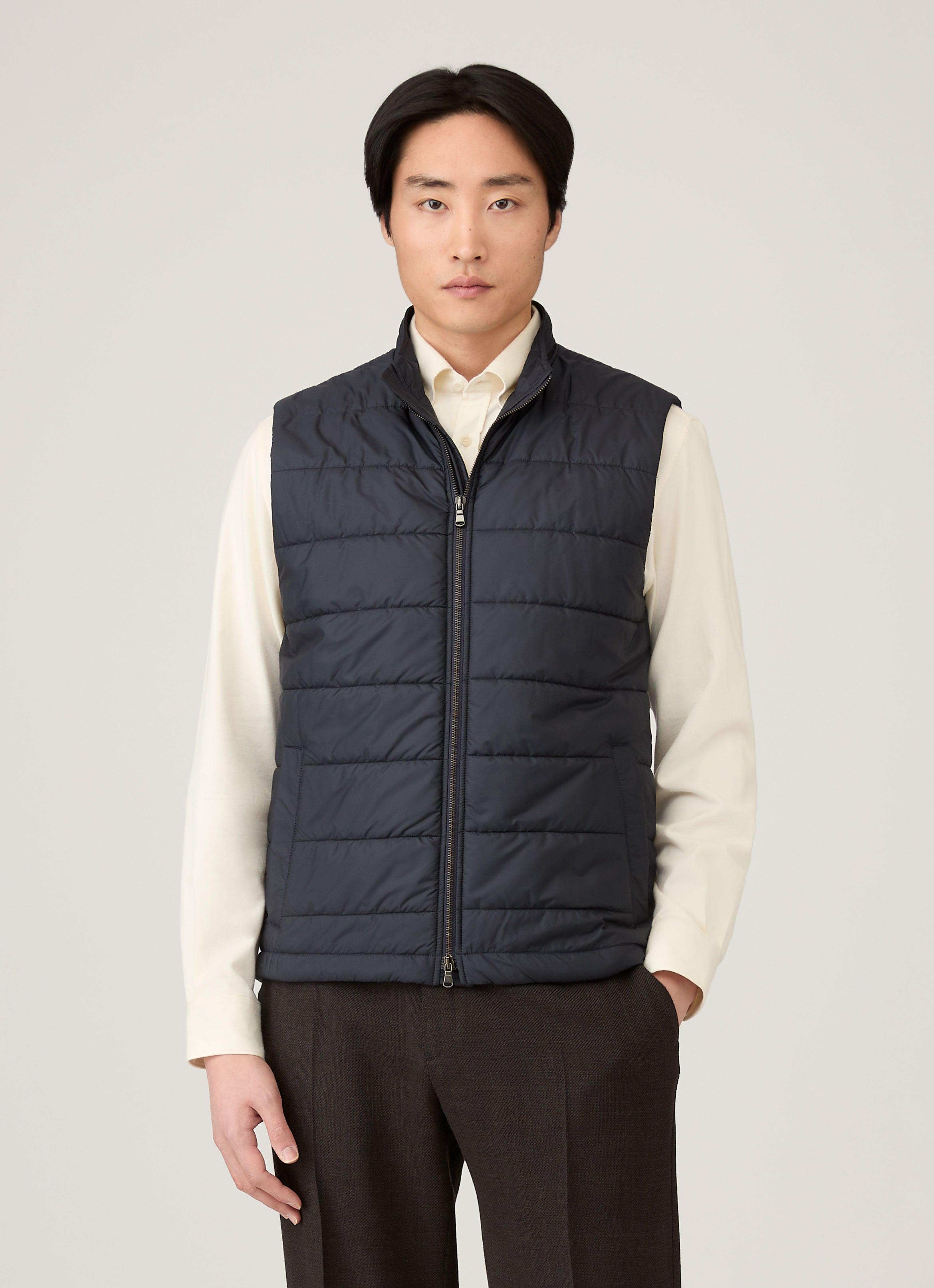 レア！ GILET (ジレ) 　リメイクジャケット ヴィンテージ  グレー レア！ GILET (ジレ) リメイクジャケット ヴィンテージ グレー