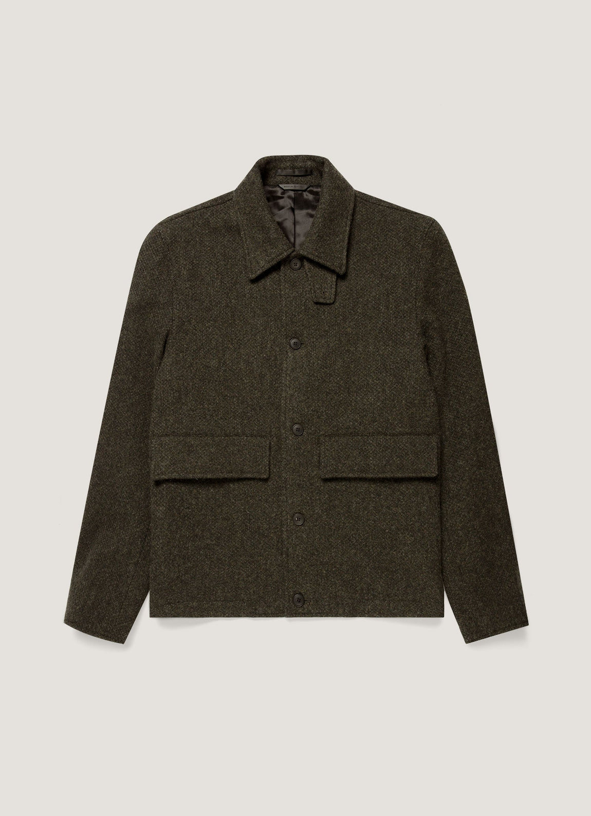 Men's Tweed Field Jacket in Loden Green