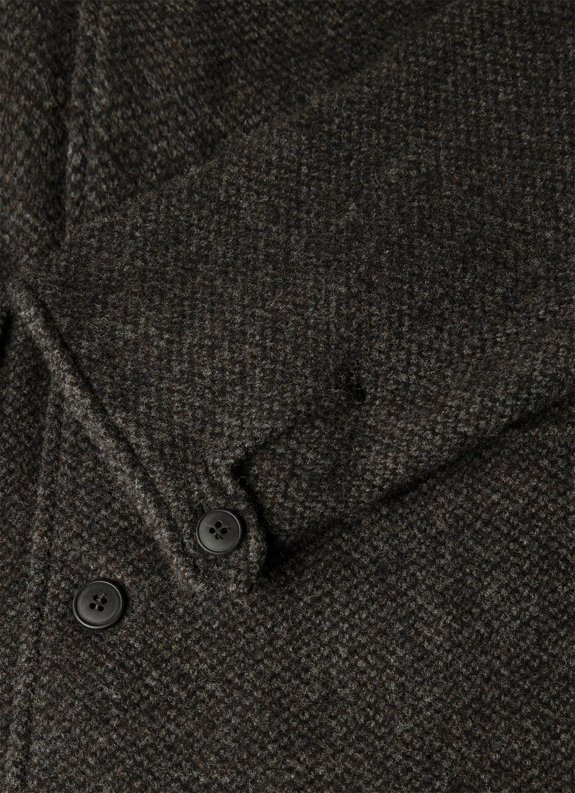 Men's Tweed Field Jacket in Dark Charcoal