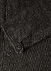 Men's Tweed Field Jacket in Dark Charcoal