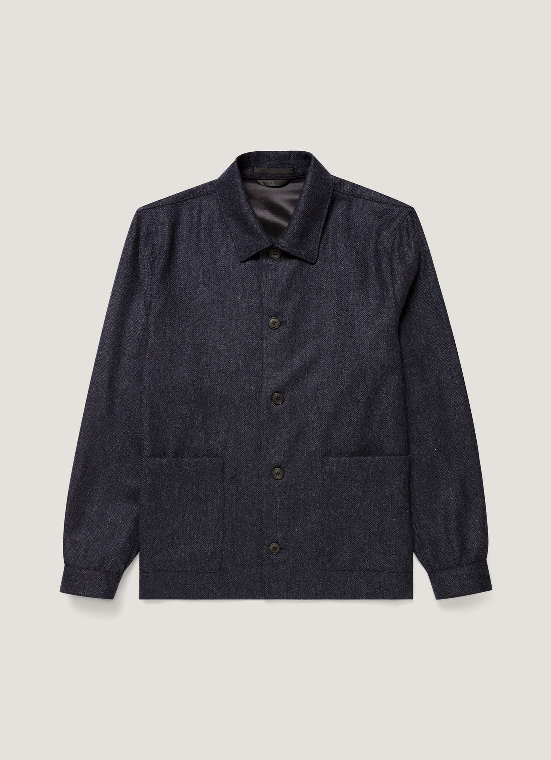 Men's Wool Twill Chore Jacket in Slate Blue Melange