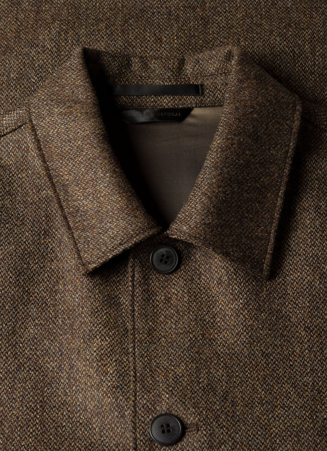 Men's Wool Twill Chore Jacket in Loden Green Melange