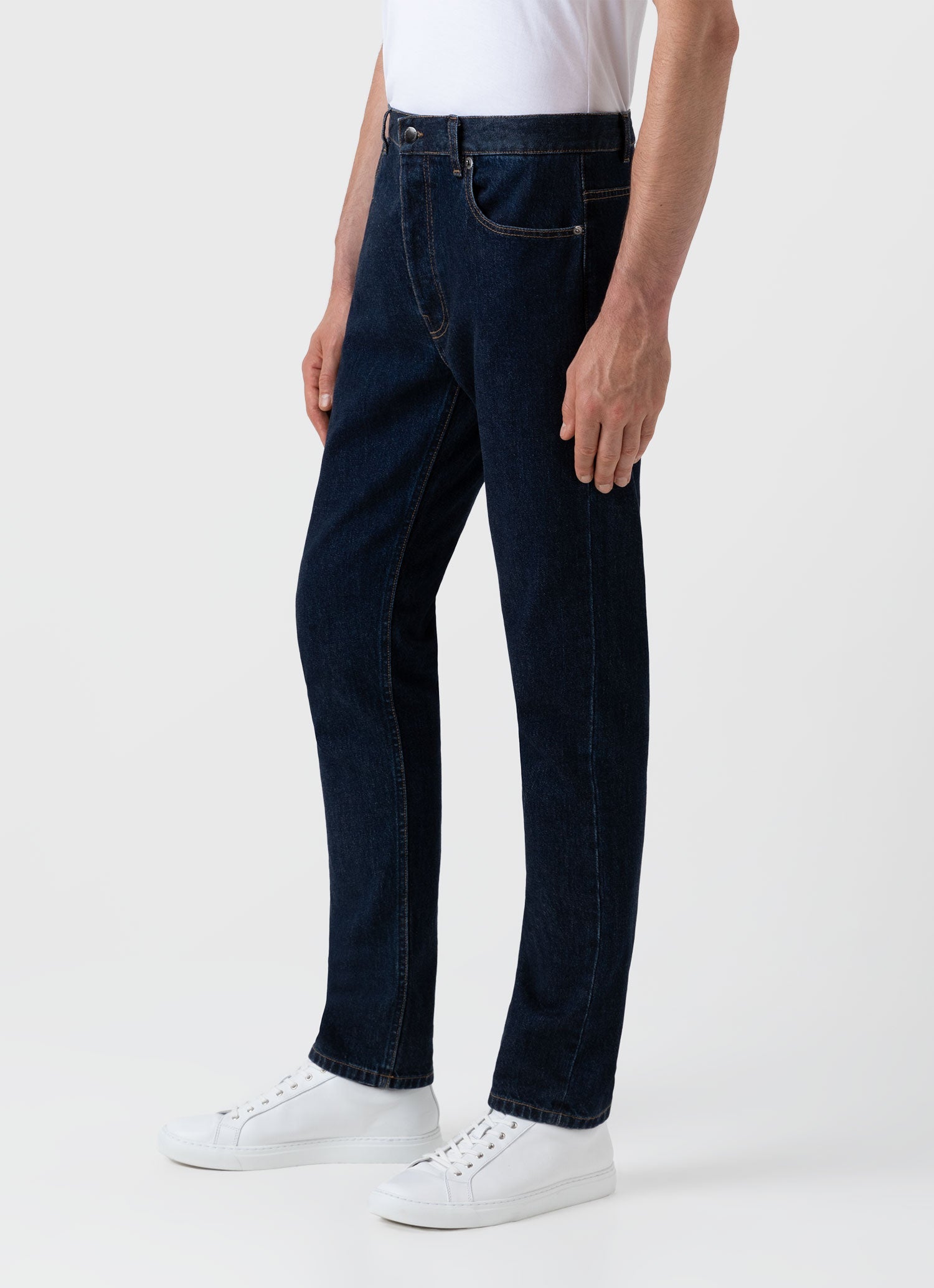 Men's Regular Fit Jean in Denim Rinse Wash