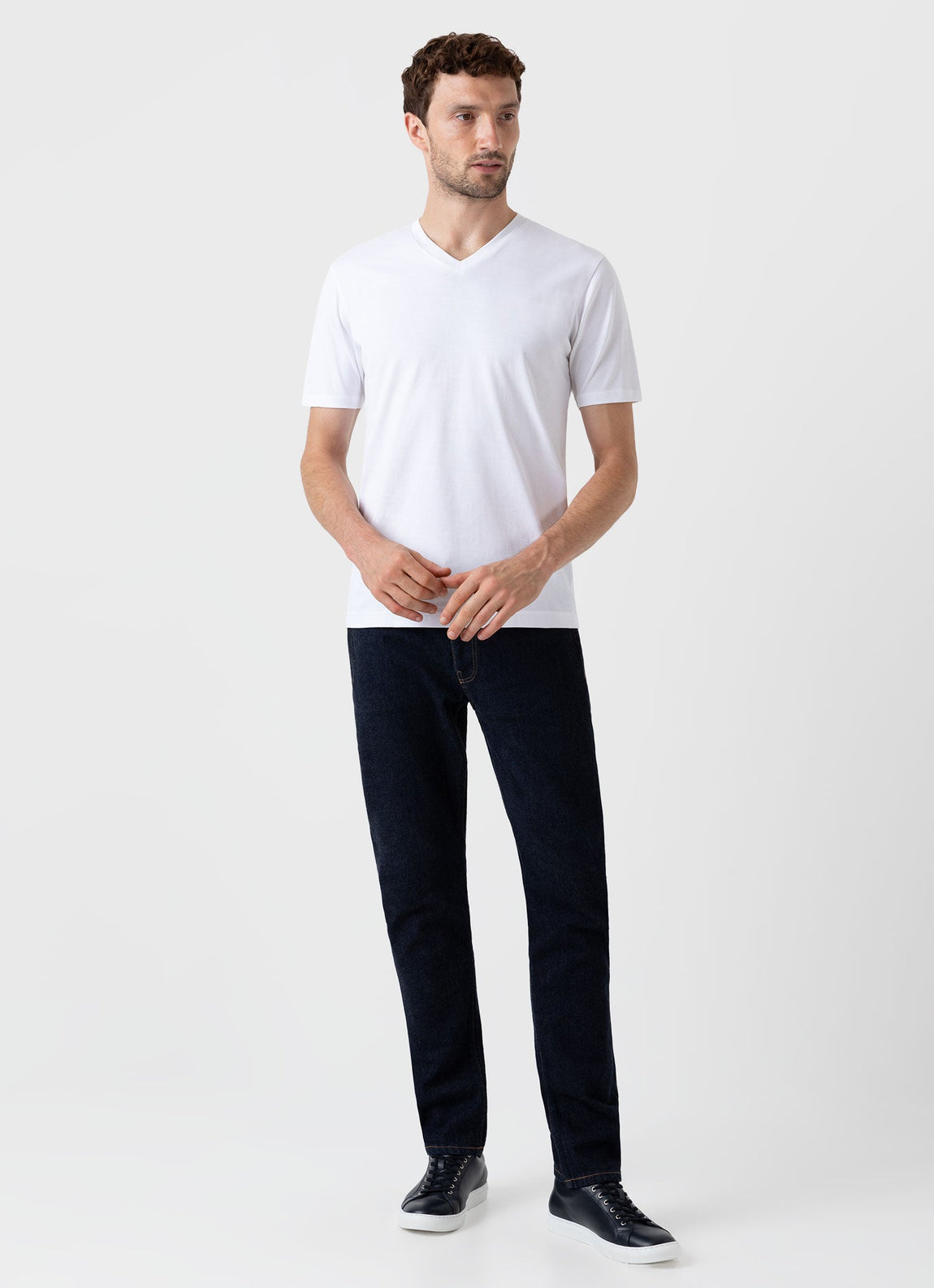 Men's Slim Fit Jean in Denim Rinse Wash