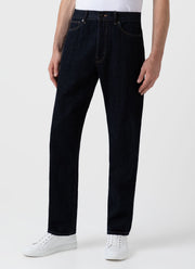 Men's Japanese Selvedge Denim Jean in Denim Rinse Wash