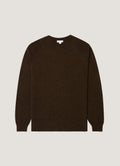 Men's Lambswool Crew Neck Jumper in Loden Green Twist