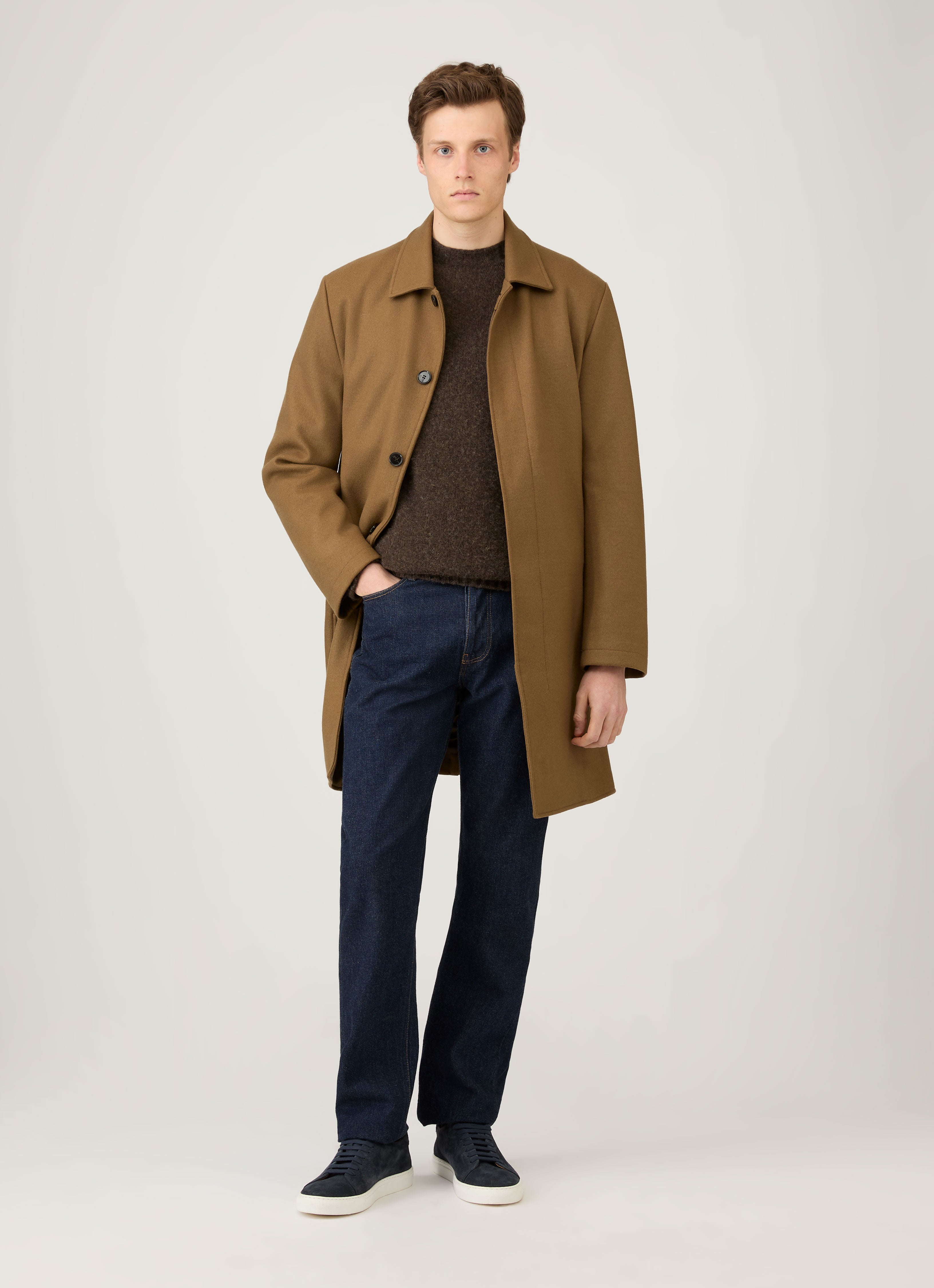 【試着のみ美品】sunspel コットンニット メンズ シーアイランドコットンニット | Sunspel