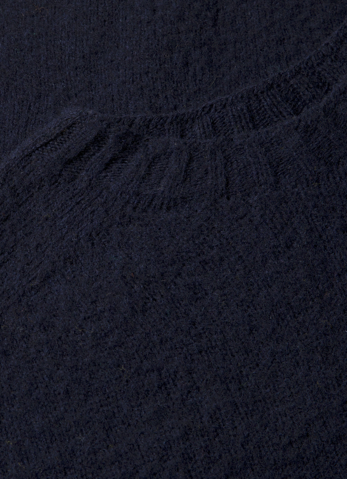 Men's Shetland Crew Neck Jumper in Navy