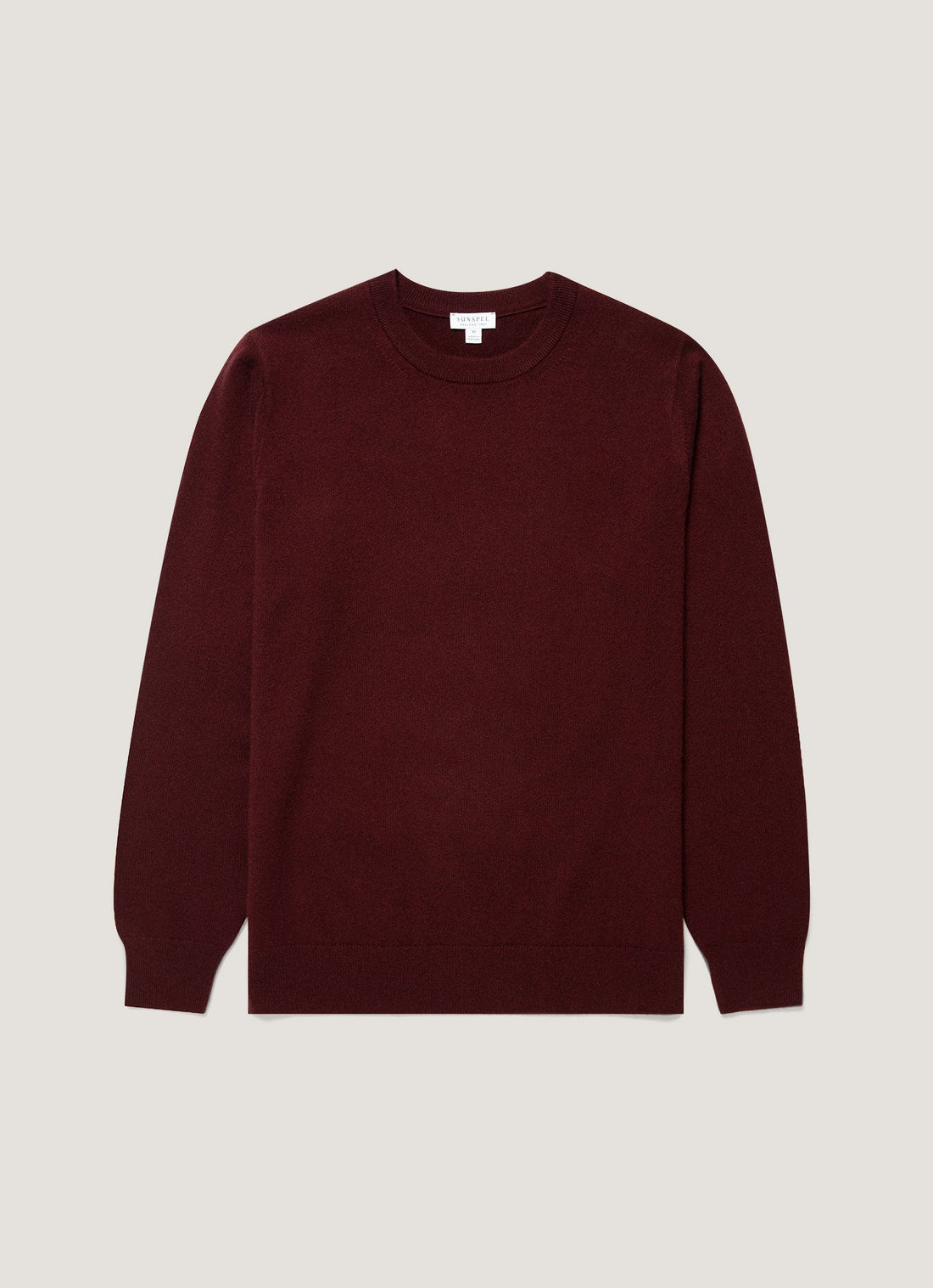 Men's Cashmere Crew Neck Jumper in Bakelite