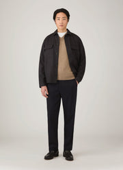 Men's Lambswool Vest in Sandstone