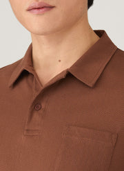 Men's Riviera Polo Shirt in Conker Brown