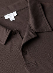 Men's Riviera Polo Shirt in Dark Chocolate