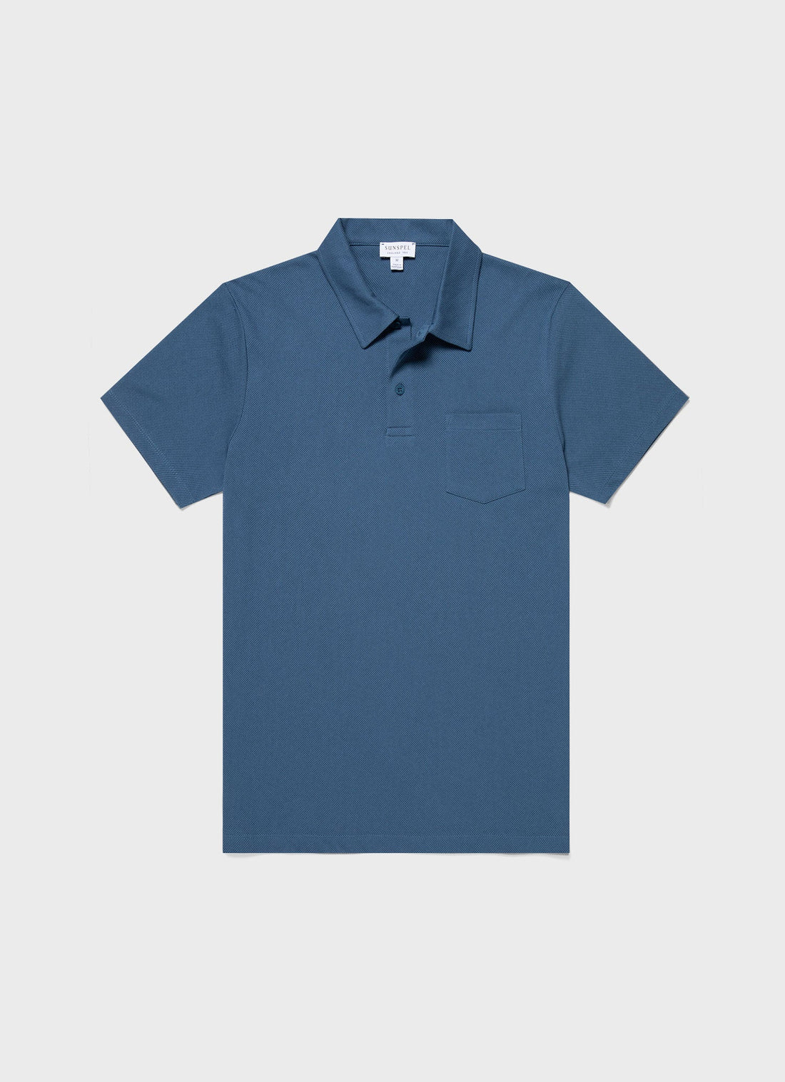 Men's Riviera Polo Shirt in Steel Blue