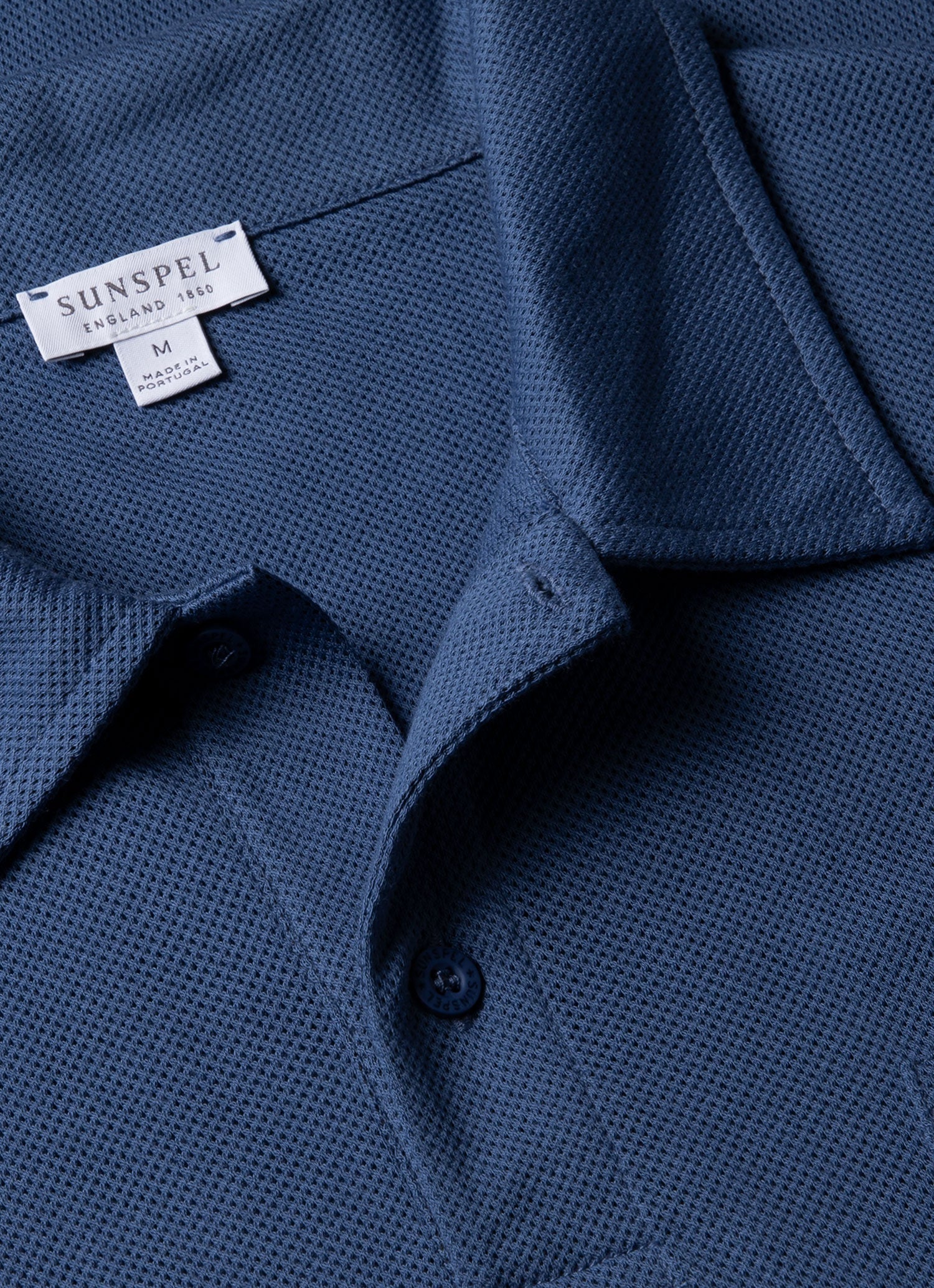 Men's Riviera Polo Shirt in Soft Denim