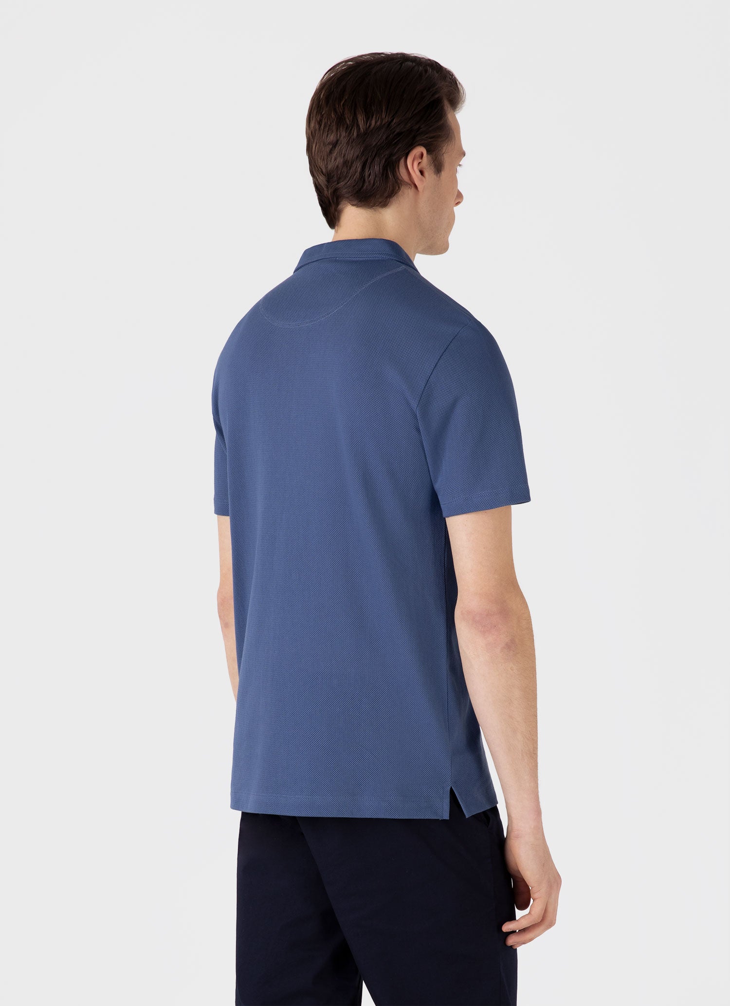 Men's Riviera Polo Shirt in Soft Denim
