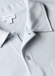 Men's Riviera Polo Shirt in Pastel Blue