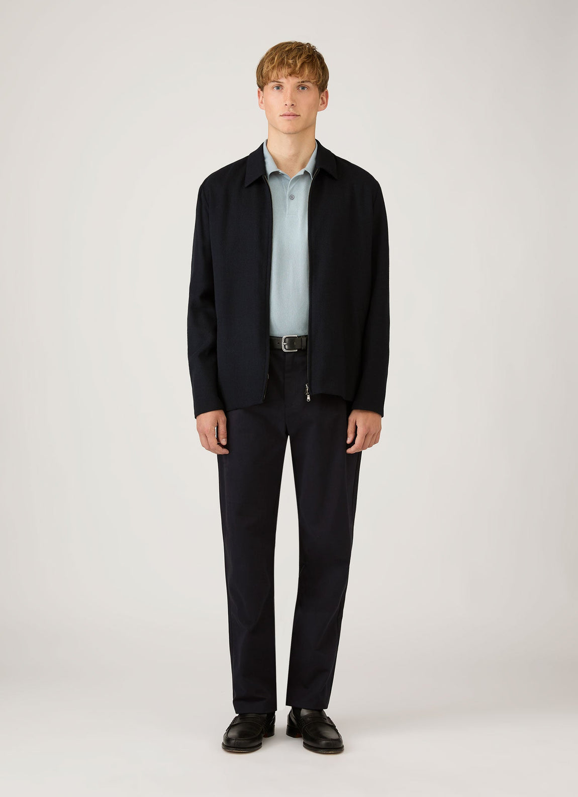 Men's Riviera Polo Shirt in Stone Blue