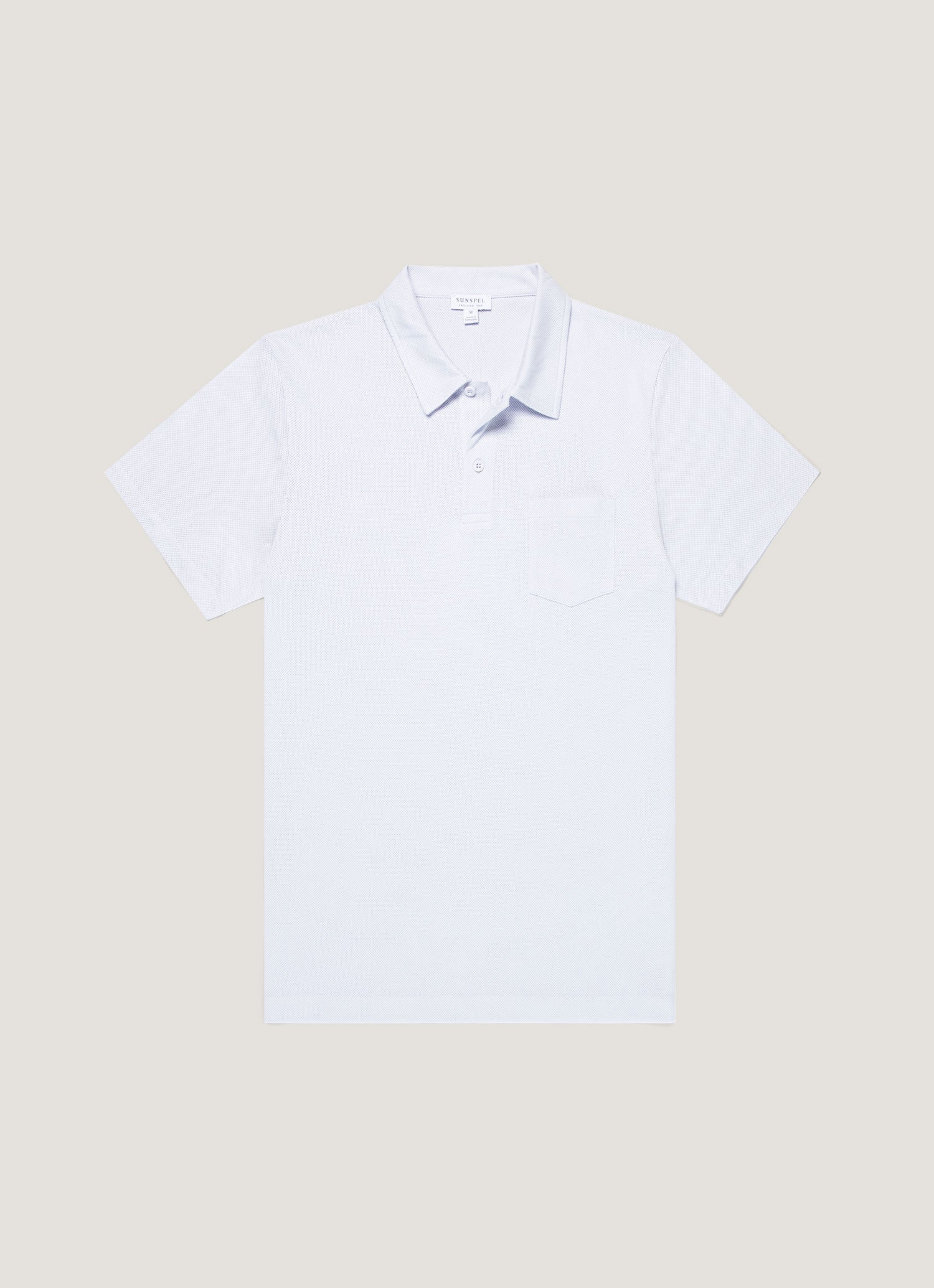 【美品】SUNSPEL ポロシャツ 白　リヴィエラ メンズ リヴィエラポロシャツ | Sunspel
