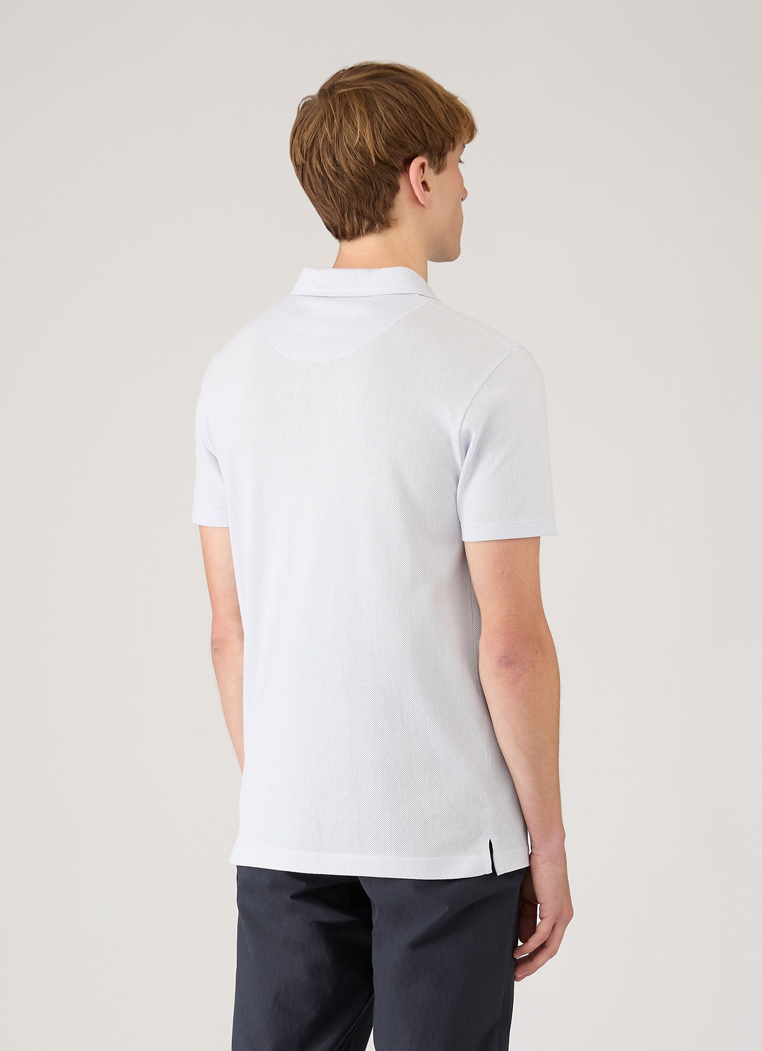 【美品】SUNSPEL ポロシャツ 白　リヴィエラ リヴィエラポロシャツ （Grey Melange）| Sunspel