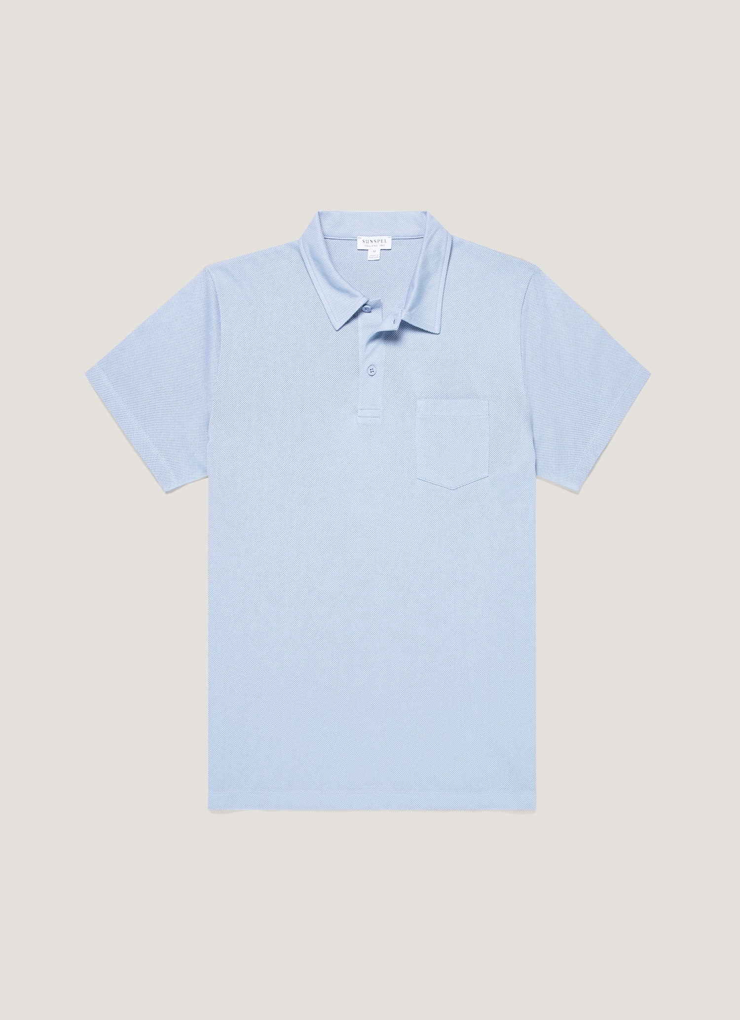 【美品】SUNSPEL ポロシャツ 白　リヴィエラ レギュラーフィット リヴィエラ ポロシャツ（White）| Sunspel