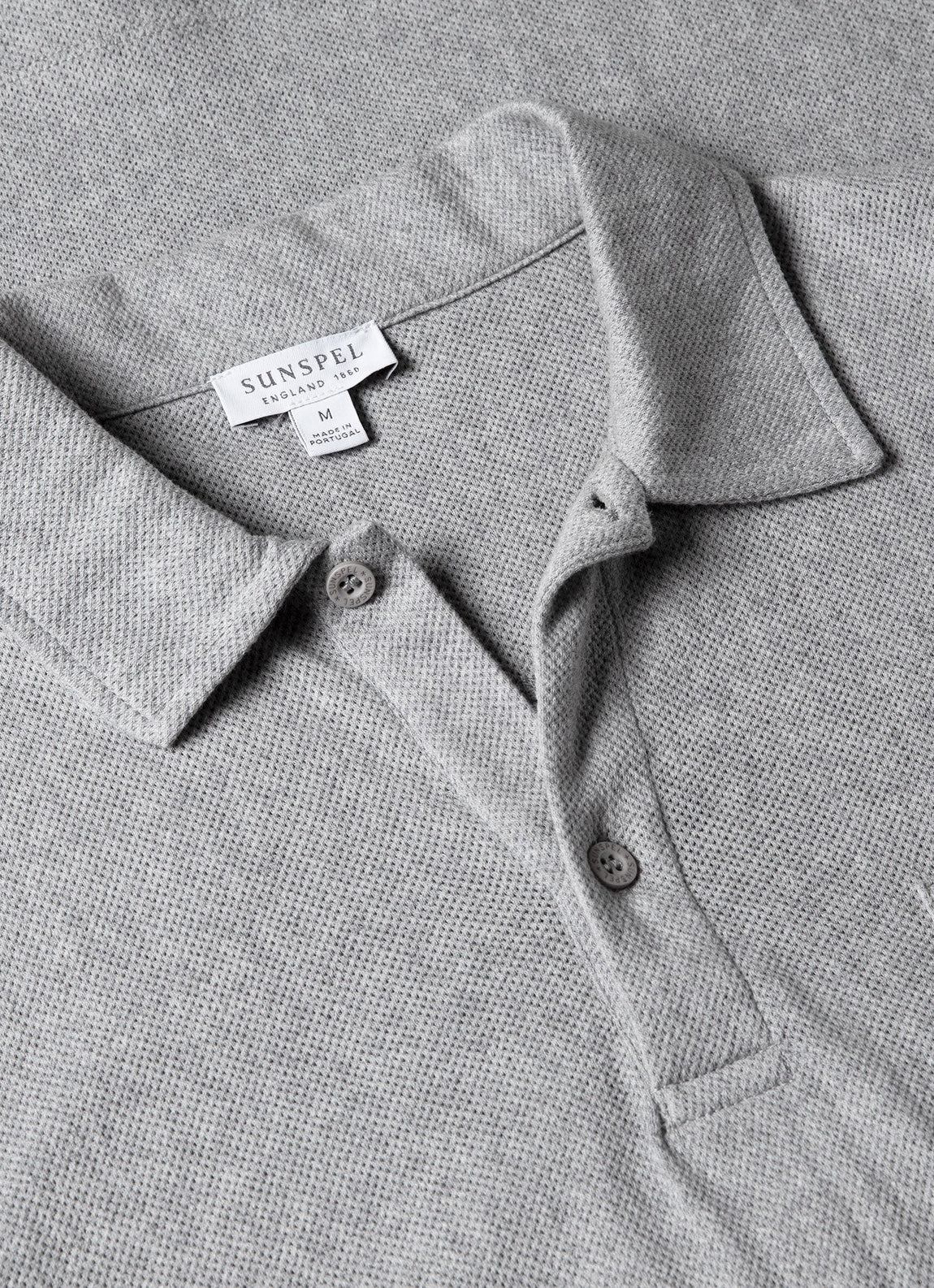 Men's Riviera Polo Shirt in Grey Melange