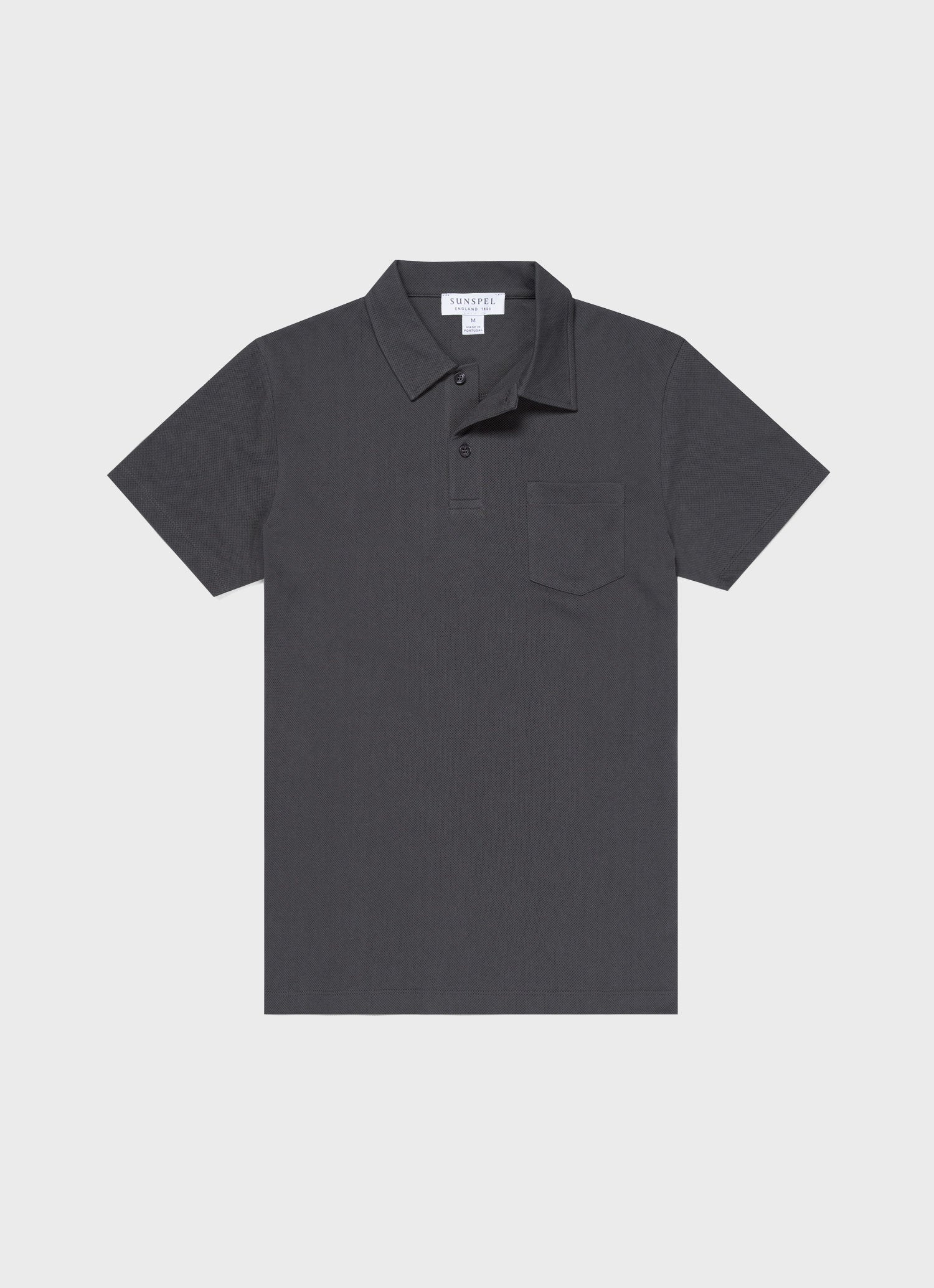 Men's Riviera Polo Shirt in Charcoal