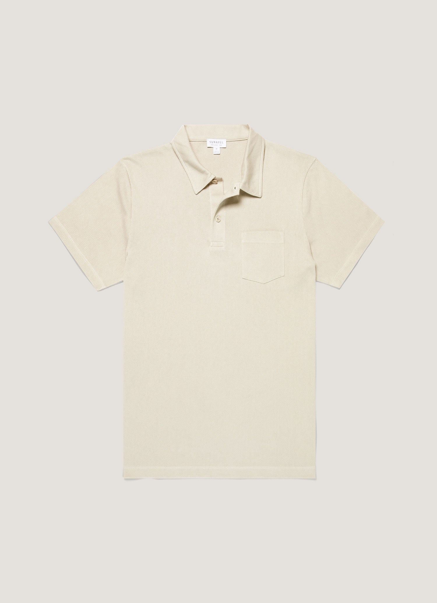 【美品】SUNSPEL ポロシャツ 白　リヴィエラ レギュラーフィット リヴィエラ ポロシャツ（White）| Sunspel