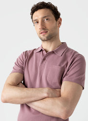 Men's Riviera Polo Shirt in Vintage Pink