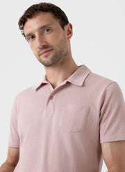 Men's Riviera Polo Shirt in Pale Pink