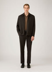 Men's Piqué Polo Shirt in Dark Cedar