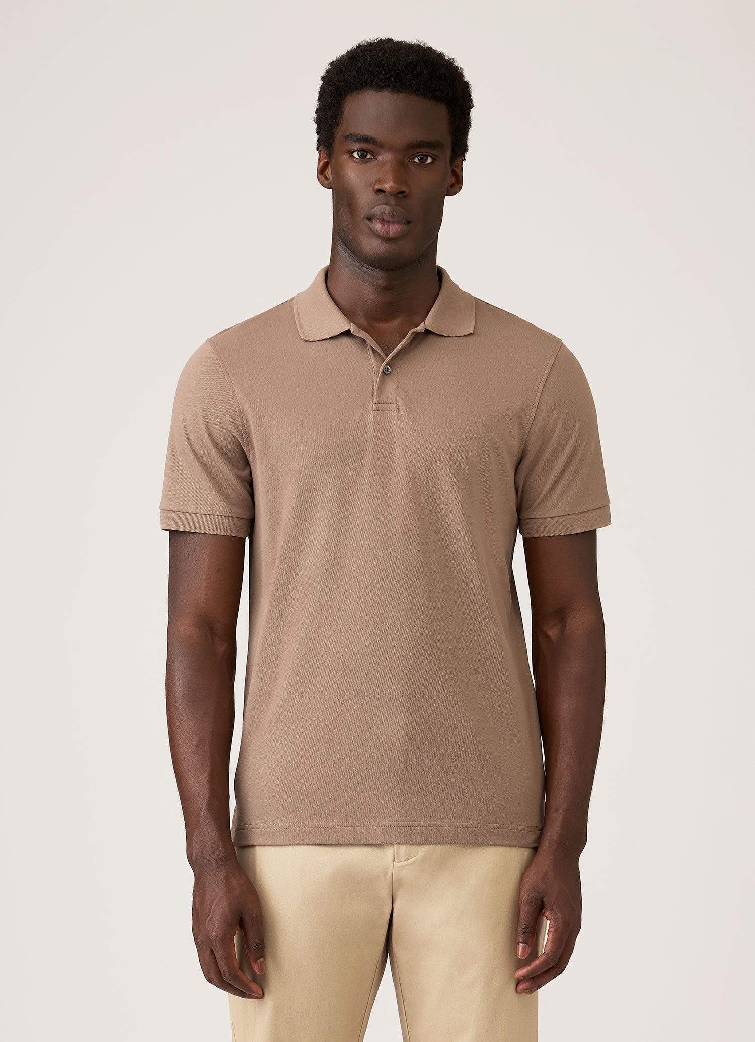 ピケ ポロシャツ（Taupe） | Sunspel