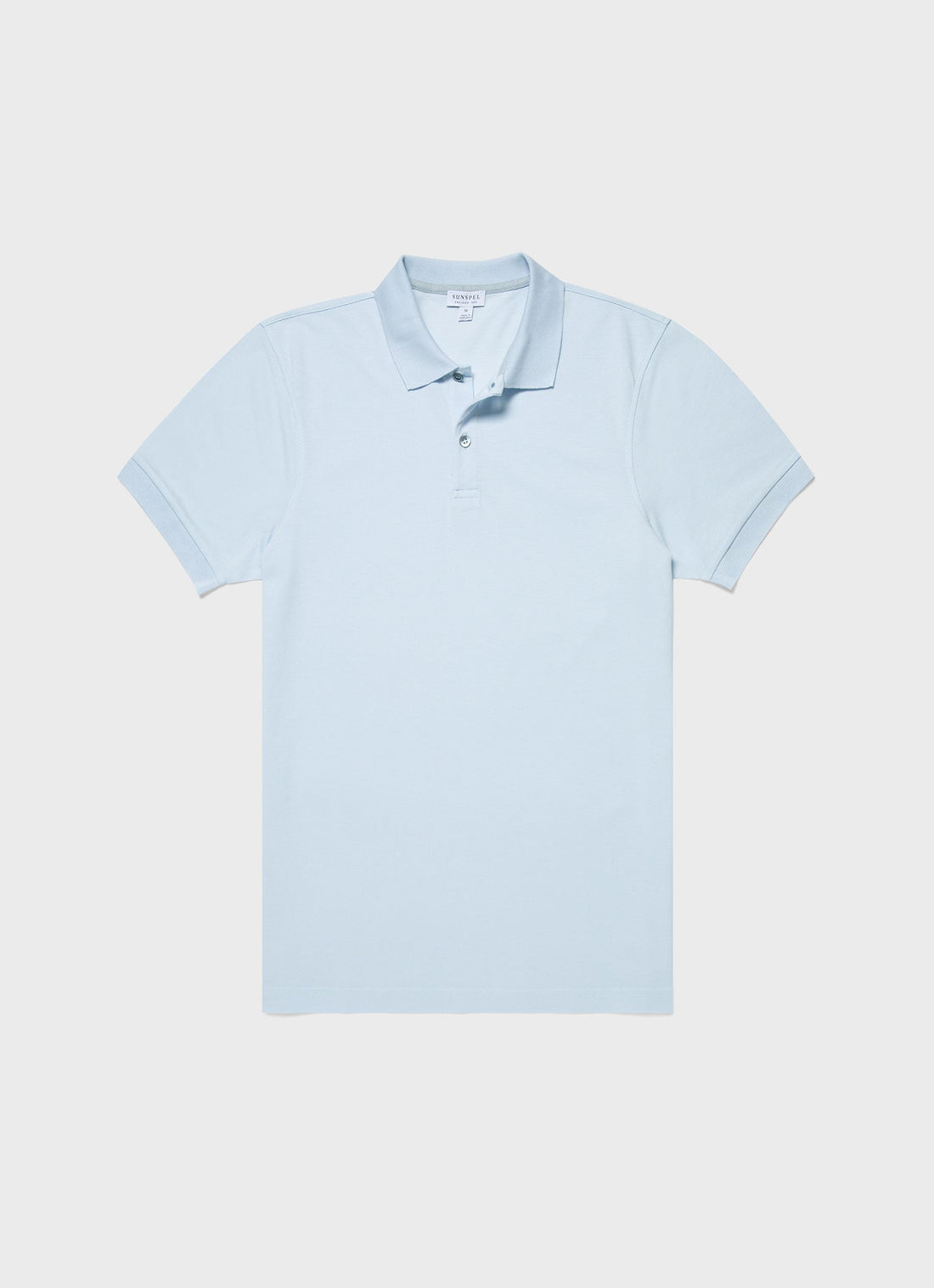 Men's Piqué Polo Shirt in Light Blue