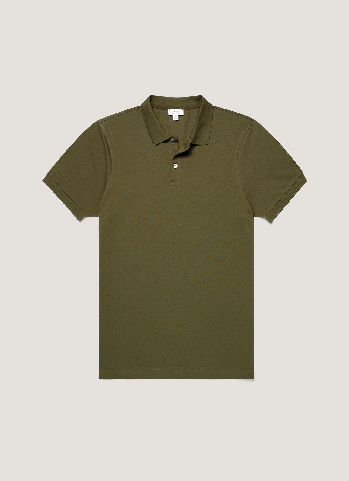 Men's Piqué Polo Shirt in Deep Olive