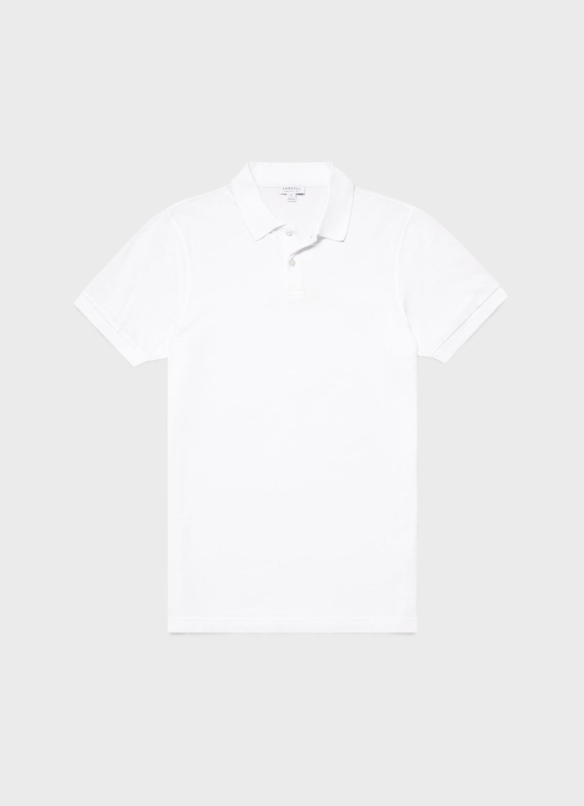 Men's Piqué Polo Shirt in White