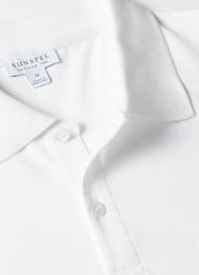 Men's Piqué Polo Shirt in White