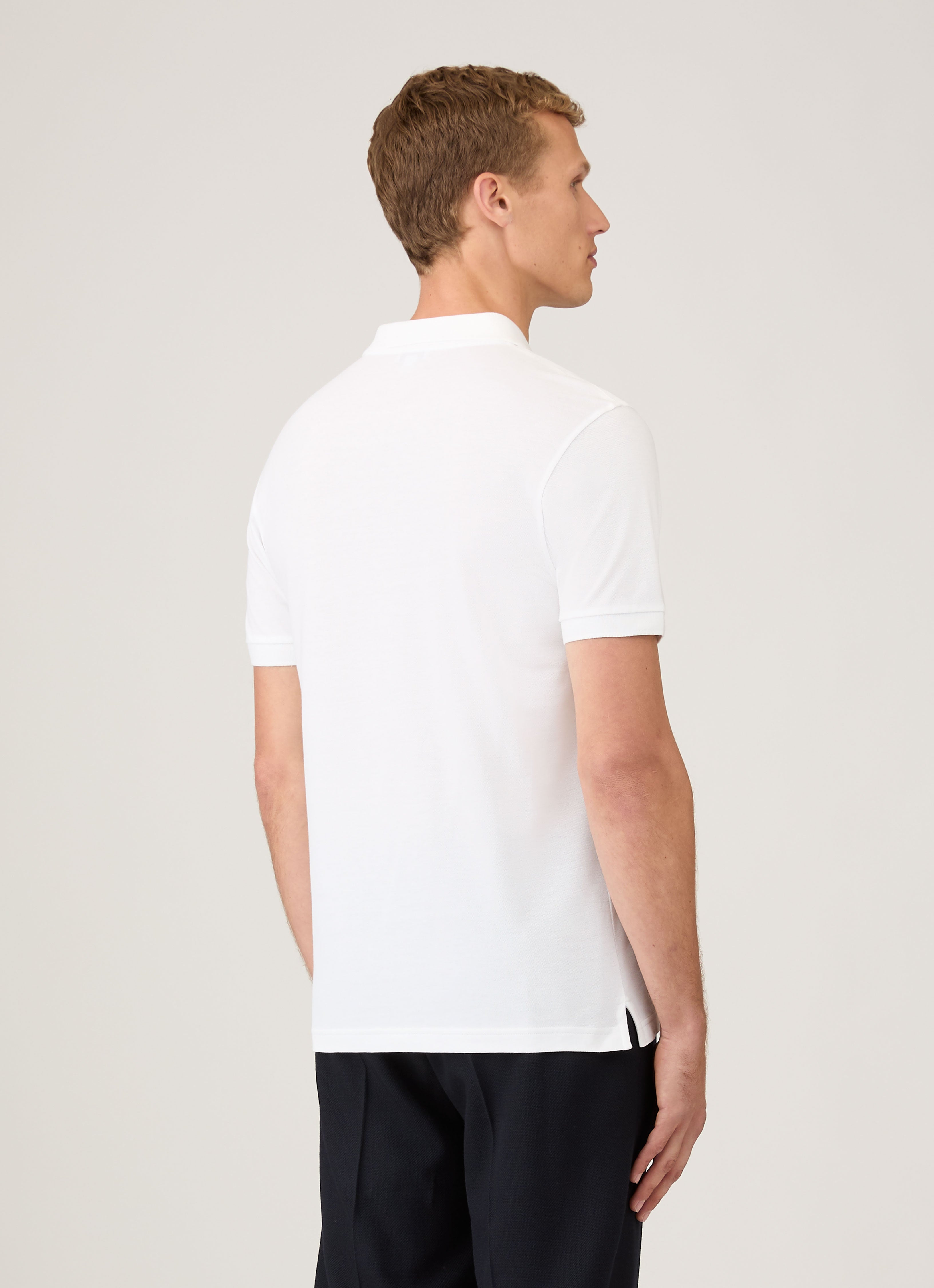 ピケ ポロシャツ （White）| Sunspel