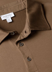 Men's Classic Jersey Polo Shirt in Dark Cedar