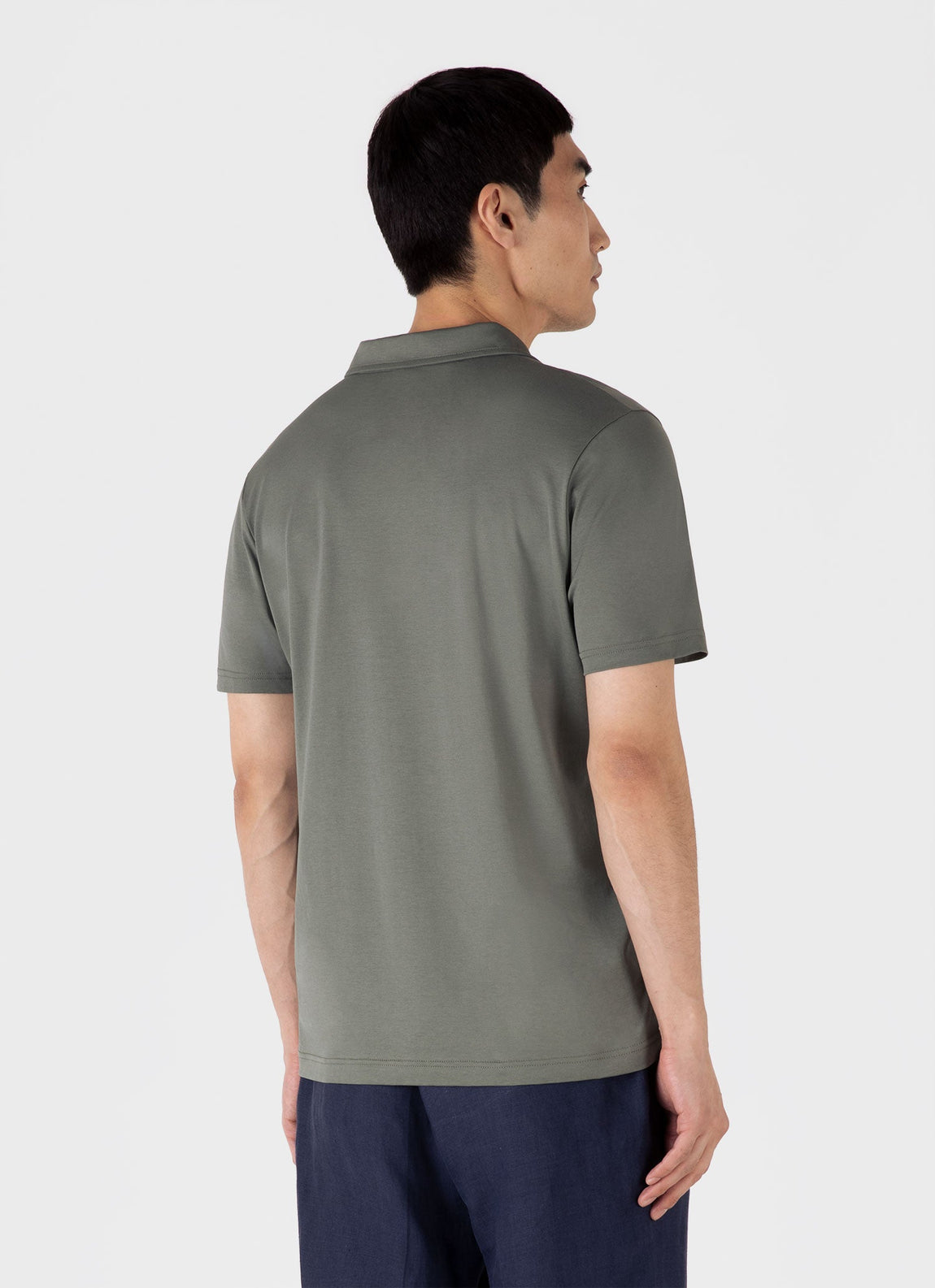 Men's Classic Jersey Polo Shirt in Dusk Green