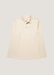 Men's Long Sleeve Classic Jersey Polo Shirt in Hazelwood