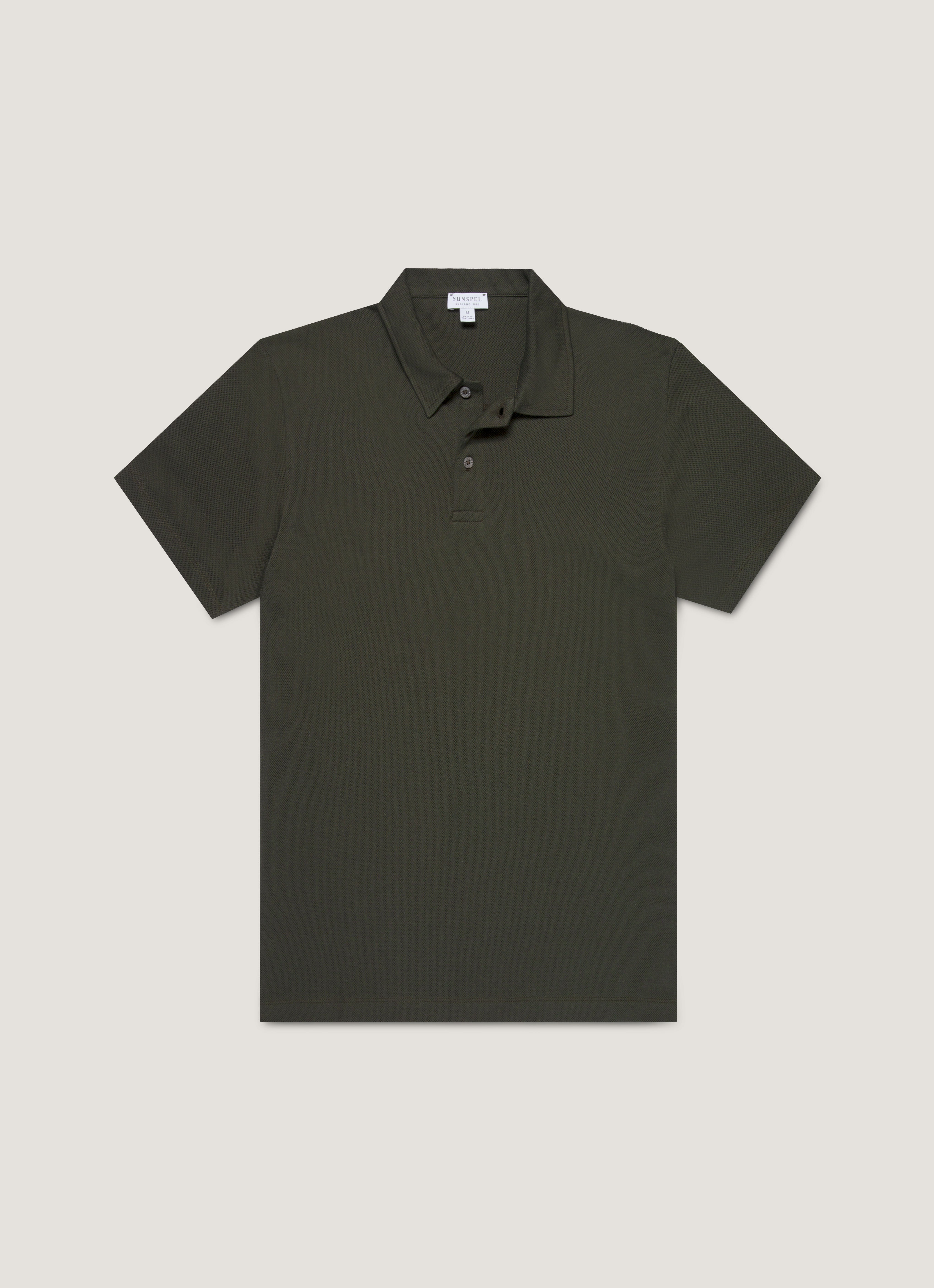 Riviera ポロシャツ レギュラーフィット リヴィエラ ポロシャツ（Dark Green）| Sunspel